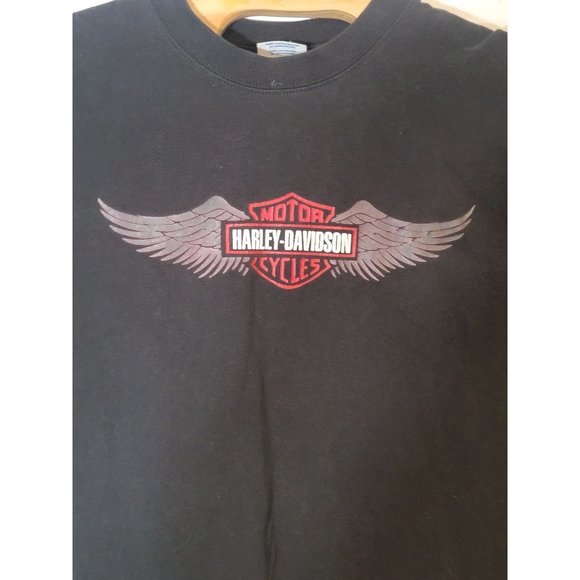 Harley Davidson Graphic Tee Shirt Neuvo Progreso Mexico Black Size XL Men's - Picture 6 of 6